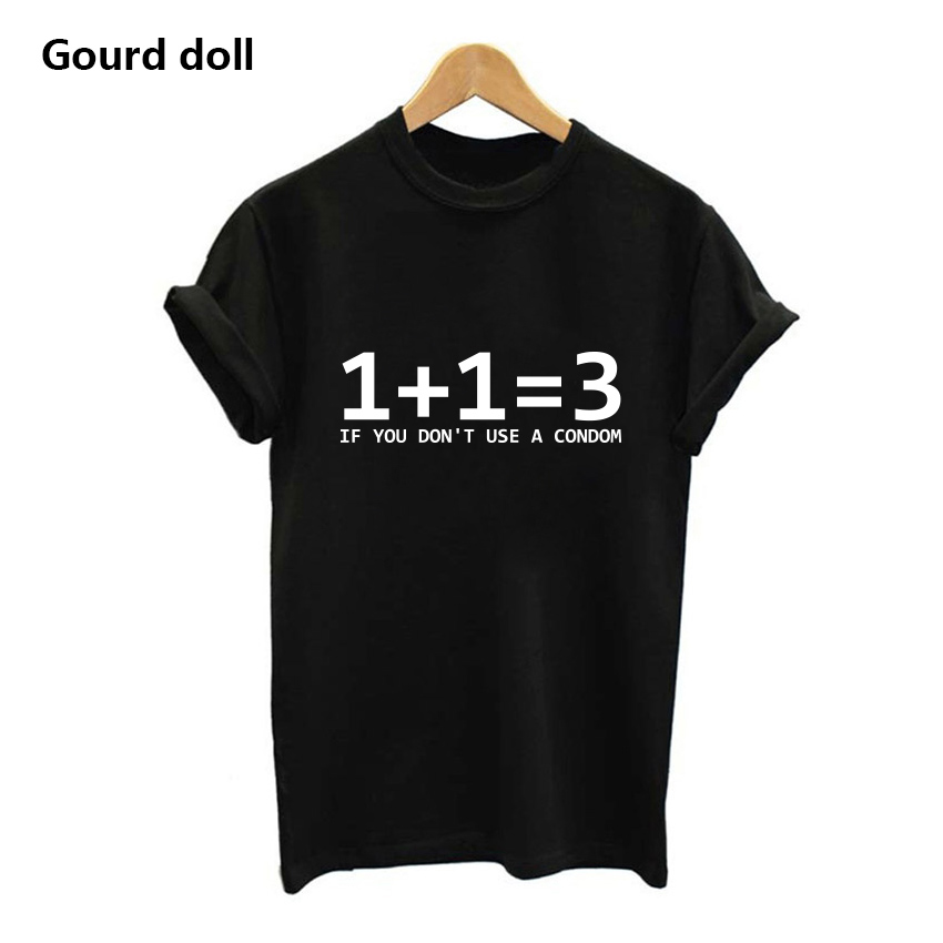 Harajuku Math Problem Funny T Shirts Women Summer Fashion